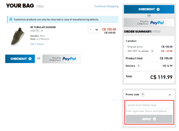 adidas promo code may 2021