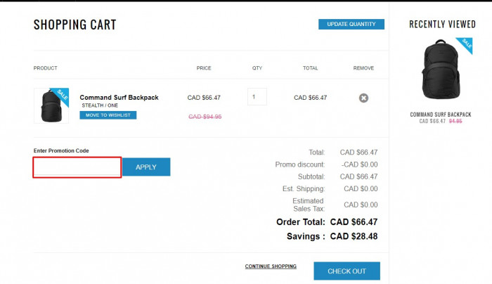 How to use Billabong Canada coupon code