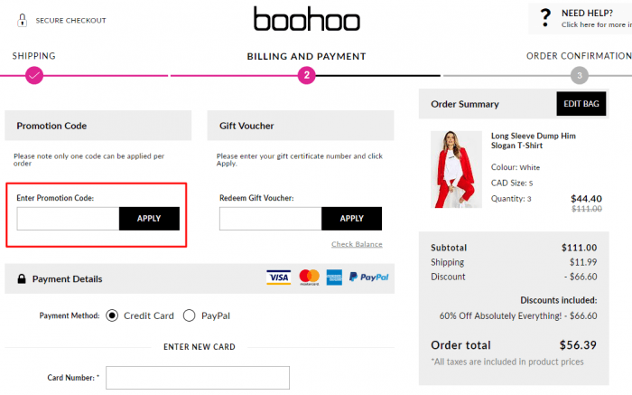 free shipping code canada