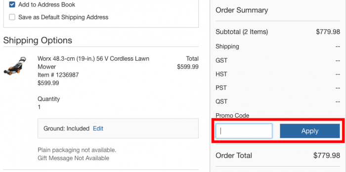 How to use Costco Canada coupon code