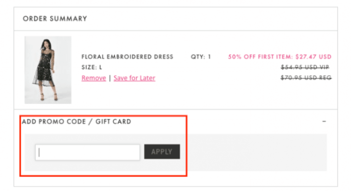 How to use JustFab Canada coupon code