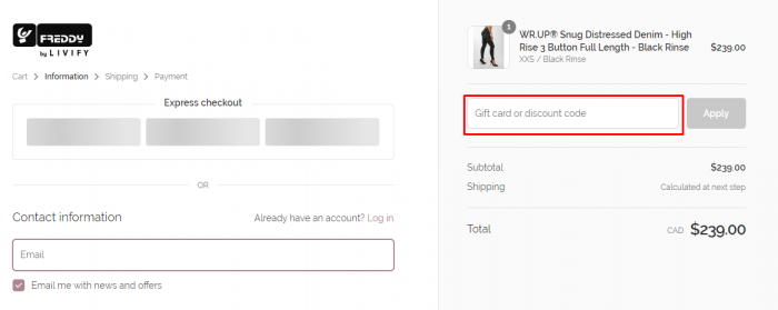 How to use Livify Canada coupon code