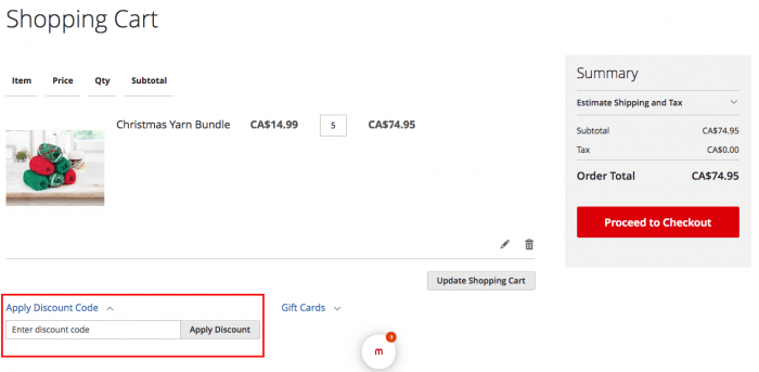 How to use Mary Maxim coupon code