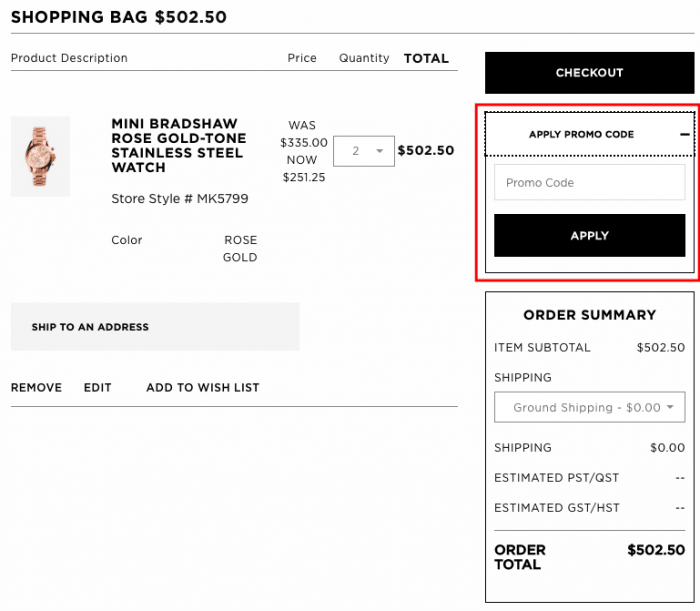 code promo site michael kors