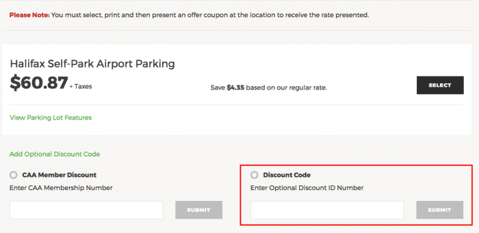 How to use Park N Fly Canada coupon code