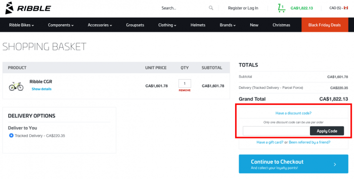 How to use Ribble Cycles coupon code