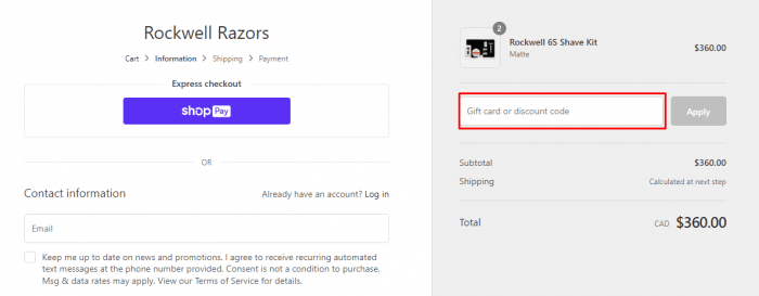 How to use Rockwell Razors coupon code
