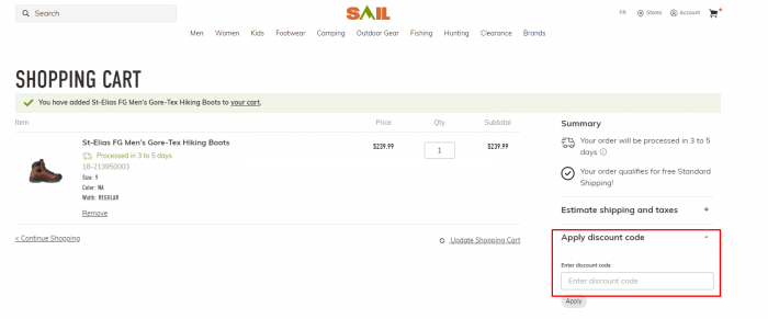 Sail Coupon Codes, Free Shipping Offers & More Deals