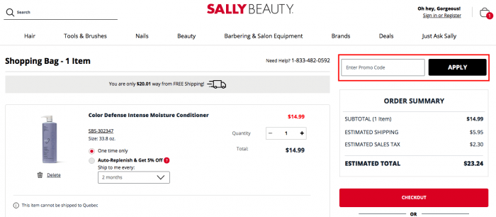 How to use Sally Beauty Supply coupon code