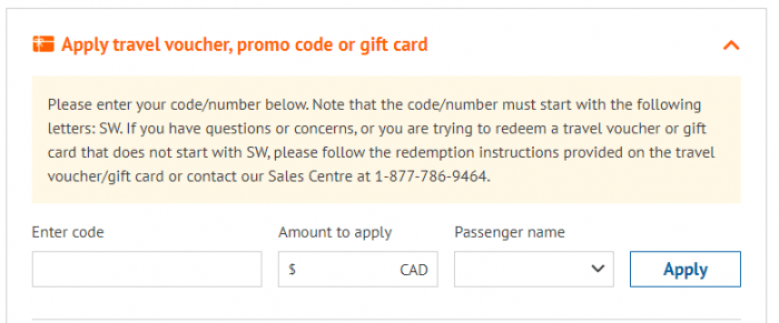How to use Sunwing coupon code