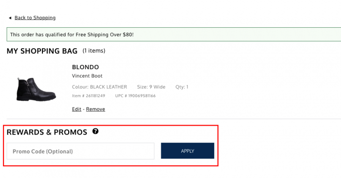 How to use a coupon on The Shoe Company