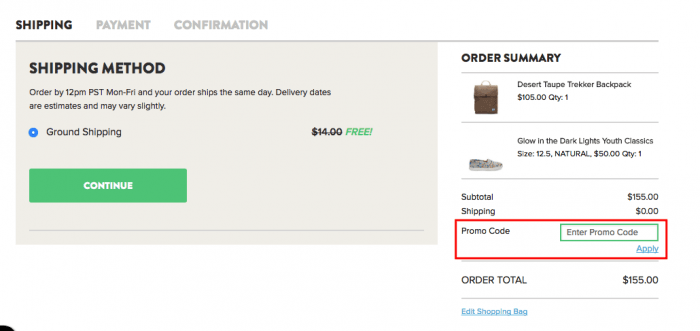 How to use Toms Canada coupon code