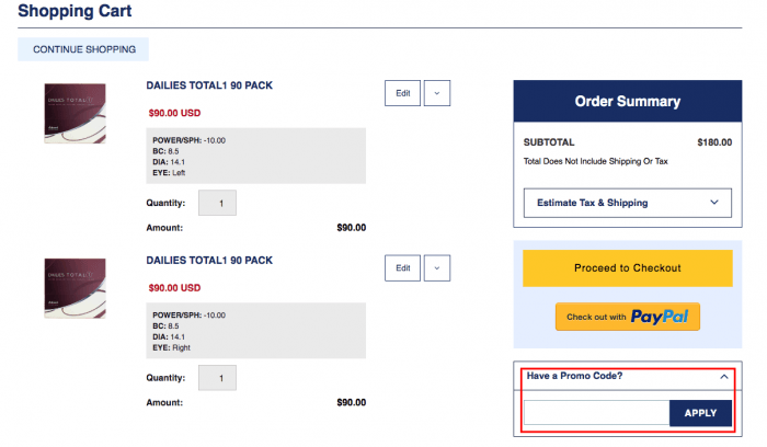 How to use VisionPros coupon code